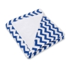 Wendbare Babyautositzdecke - Chevron marineblau